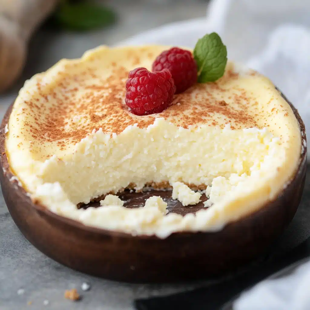 Layering parfait with cottage cheese