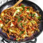 Beef mince and cabbage skillet recipe