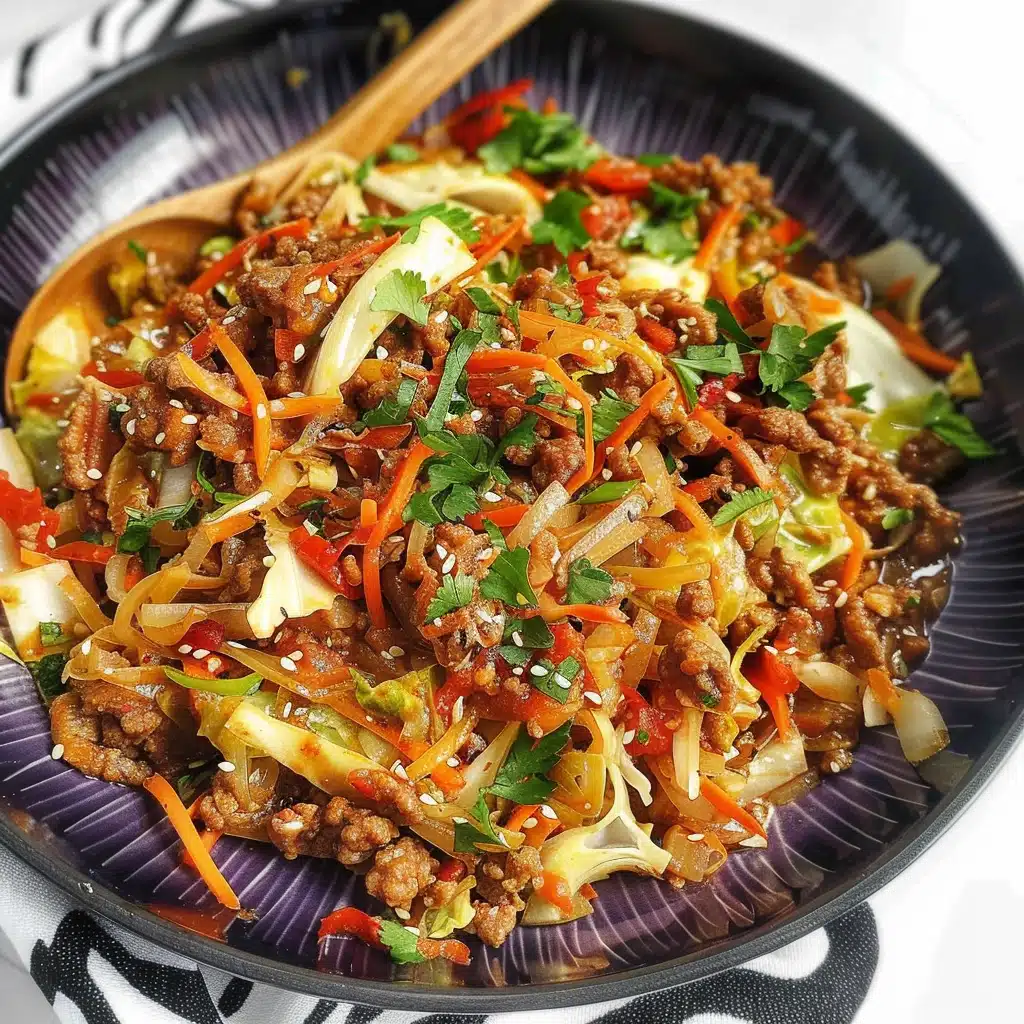 Beef mince and cabbage skillet recipe