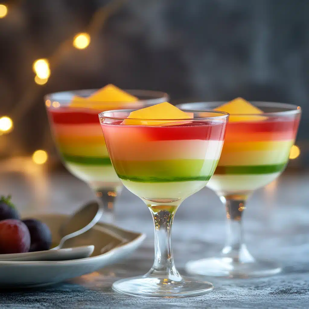 High‑Protein Low‑Carb Jello served in dessert glasses