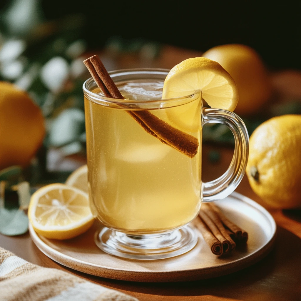 natural Mounjaro tea in clear mug