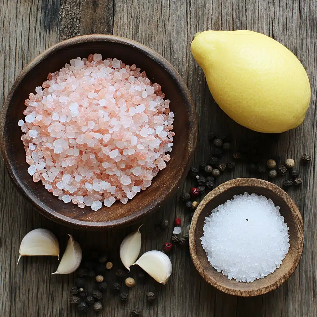 Pink salt hack recipe ingredients on table