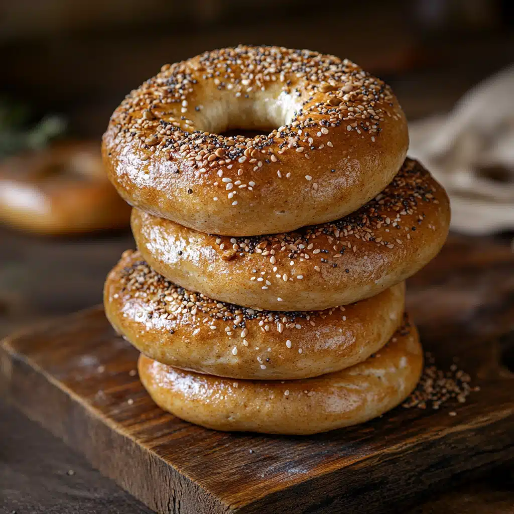 protein bagel recipe final shot with bite
