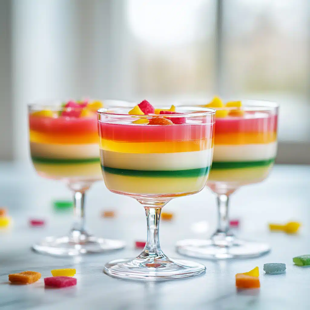 Served High‑Protein Low‑Carb Jello with toppings