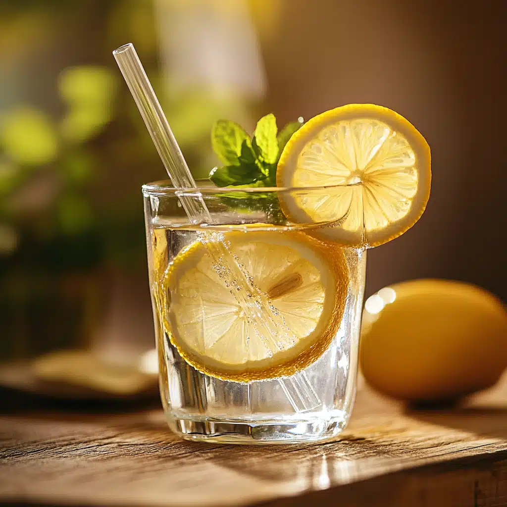 served natural Zepbound drink with lemon