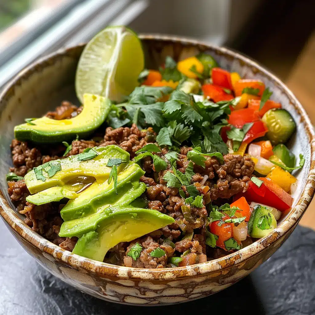 serving of keto beef mince