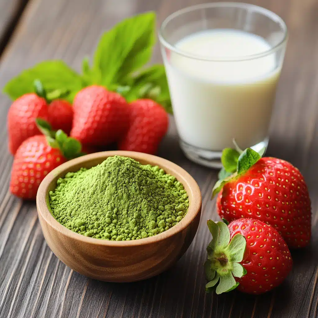 strawberry matcha recipe ingredients