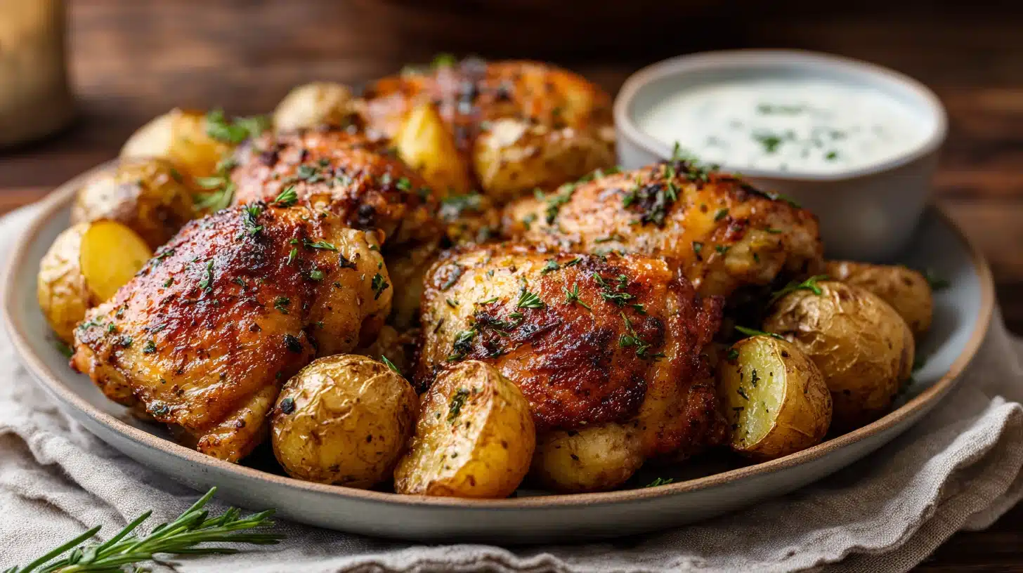 Garlic Ranch Chicken and Potatoes – Amazing Crockpot Recipe