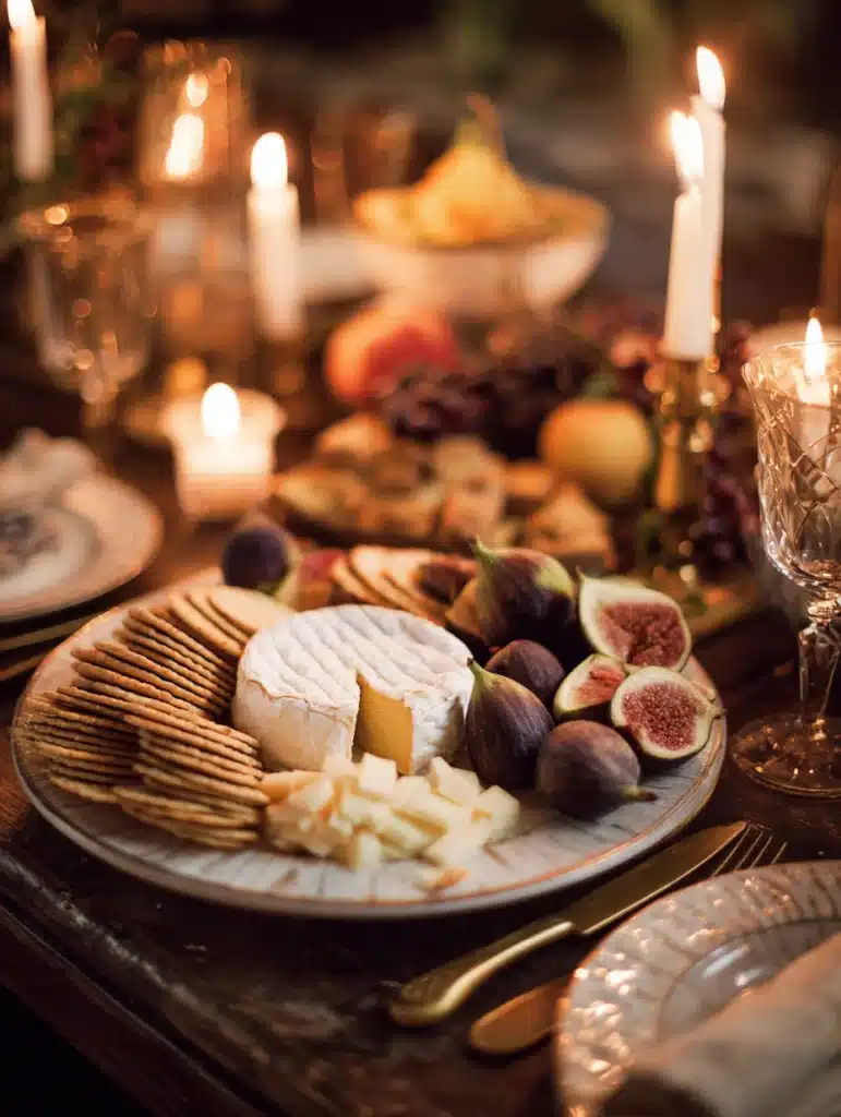 Serving Baked Brie with Crackers