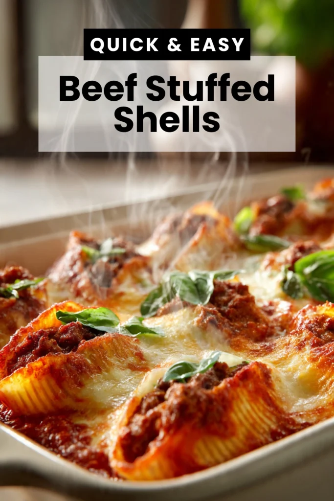 Beef Stuffed Shells