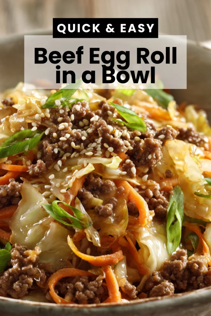 Beef Egg Roll in a Bowl