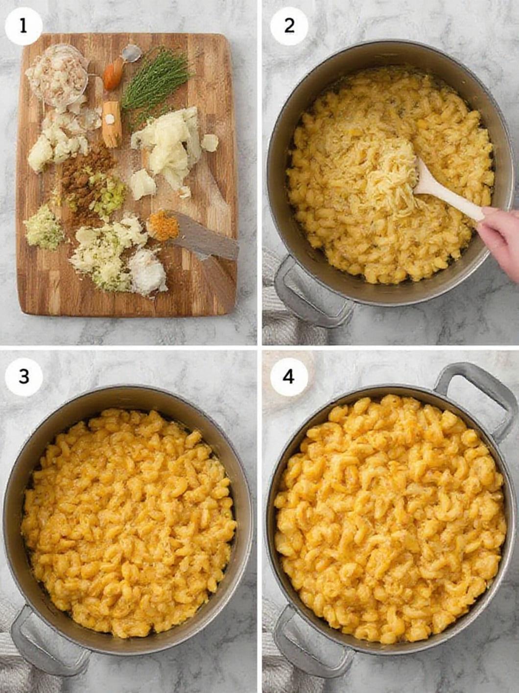 Step-by-step Guinness Mac and Cheese