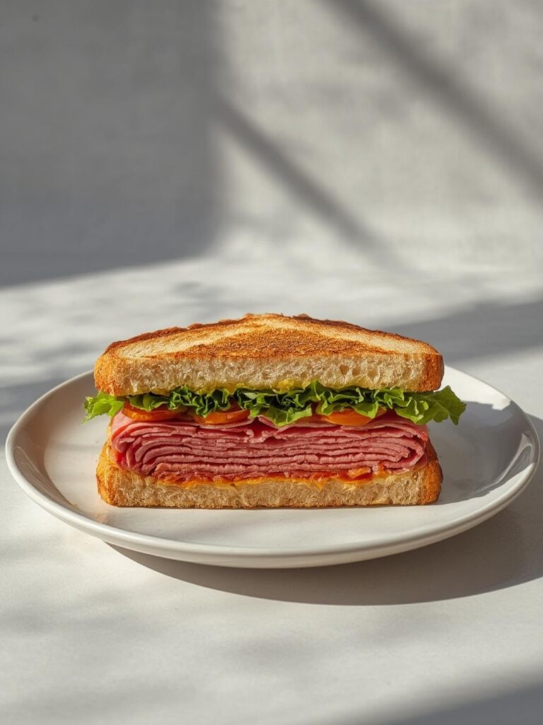 Reuben Sandwich serving