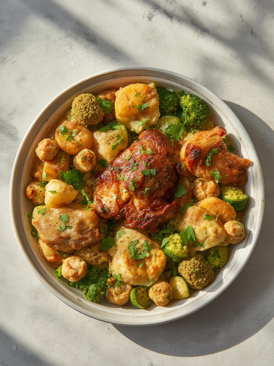 Serving St. Patricks Day Dinner Platter