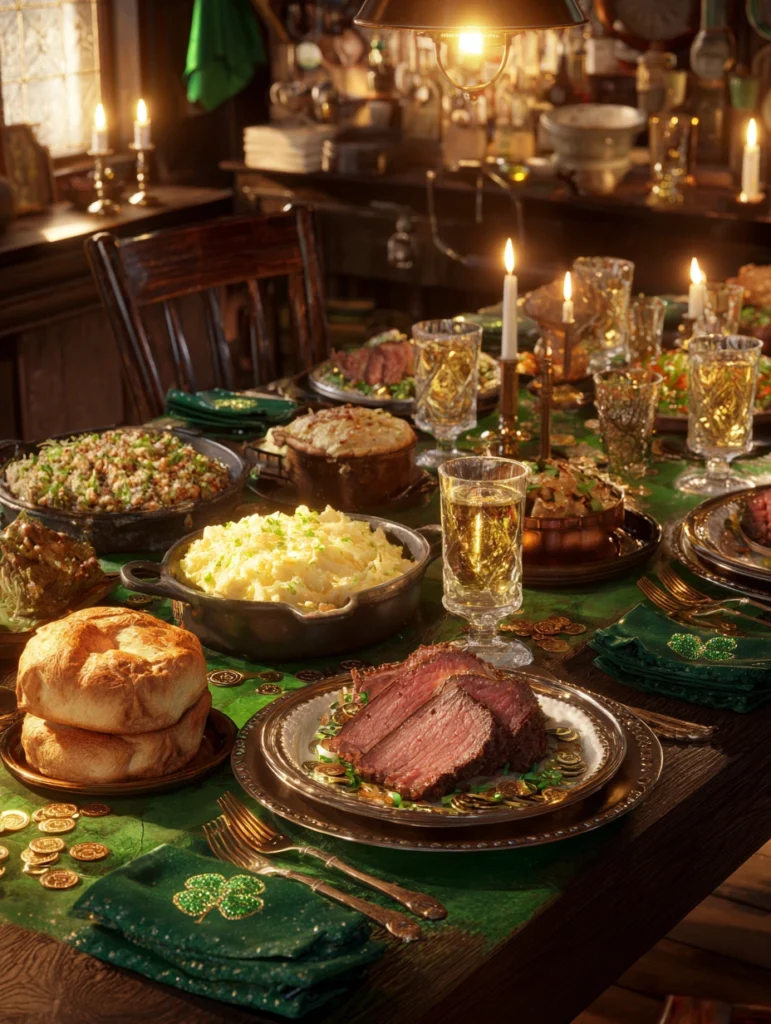 festive_St._Patricks_Day_dinner_table
